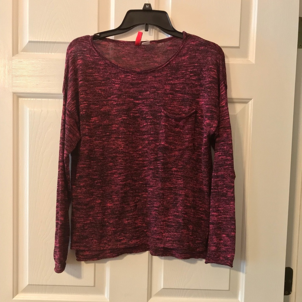 💘H&M DIVIDED Heathered Pink Sweater Top